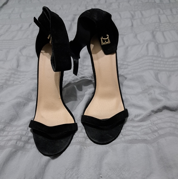 BLACK ASOS  AND BEIGE WILD DIVA SANDALS - Picture 1 of 16